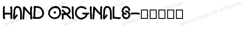 Hand Originals字体转换